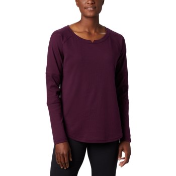 Columbia Ženske Majice S Kapuljačom - Fall Pine Washed Crew Crne Roze | FZJB-15236